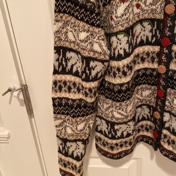 Raffa Sweater - Alpaca Cardigan Size Medium - Picture 9 of 9